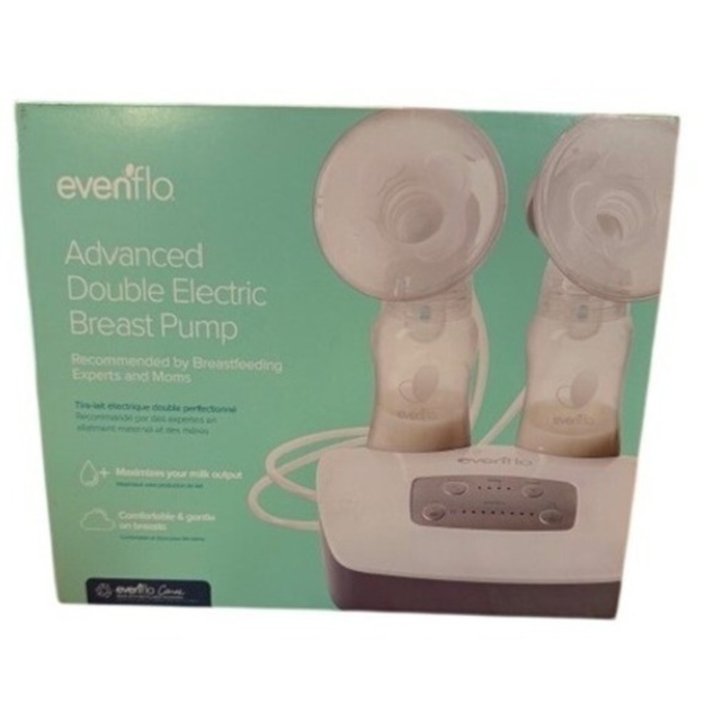 Evenflo Advanced Double Electric Breast Pump Quiet Hush Motor Closed System NEW